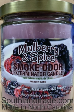 Smoke Odor Exterminator Candle Mulberry and Spice 13oz